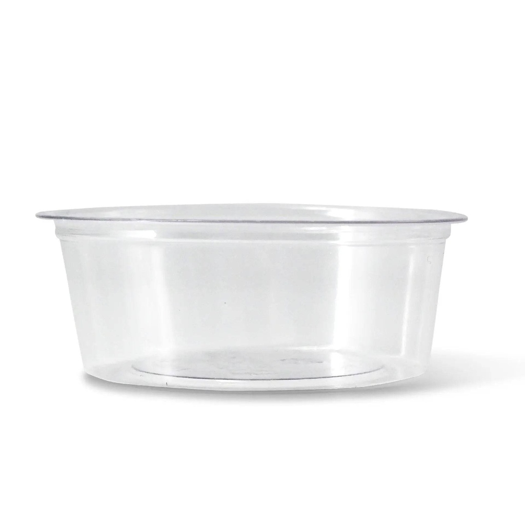 Dressingbecher PLA Ø70mm/60ml – 2.000 Stück ohne Deckel / Transparent / 2000 Stk.