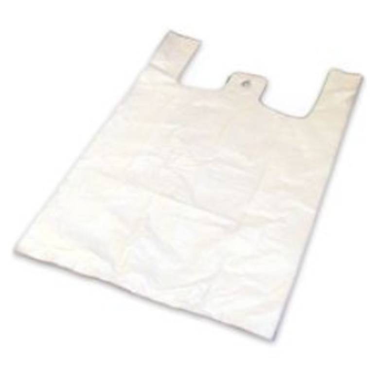 Tragetasche/Hemdchentragetasche Shopper-Bags, MDPE, 280 x 140 x 480 mm, weiß | 1000 Stück