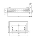 Kühltisch Mini / 2-fach - mit 4 Schubladen, 900 x 700 mm