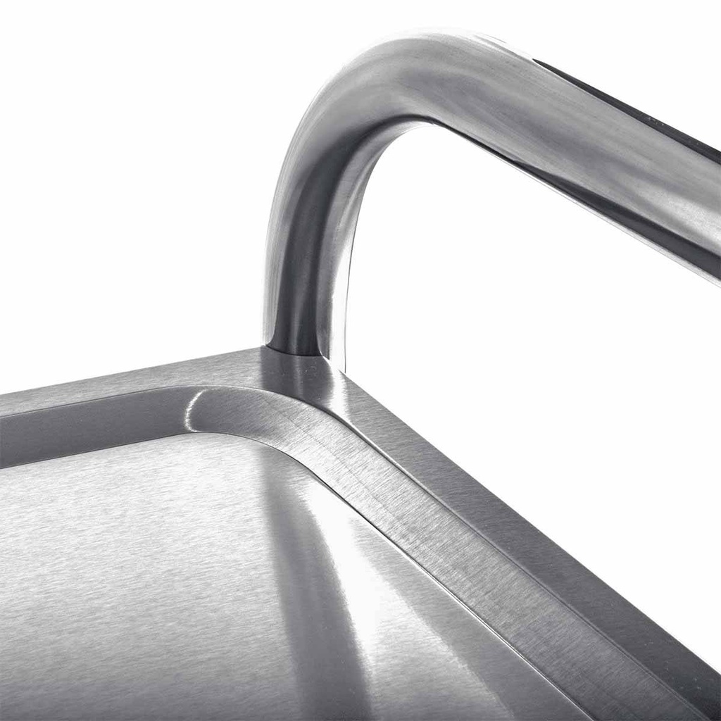 Servierwagen Edelstahl / 2 Böden, 860 x 540 mm
