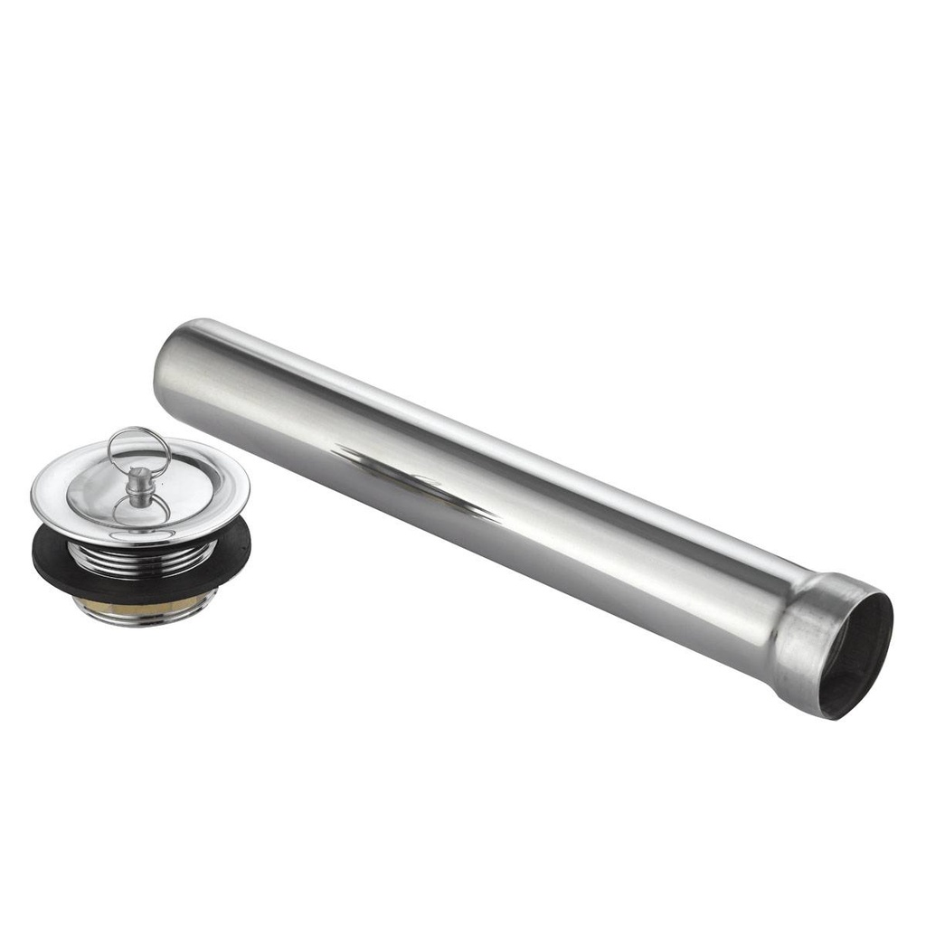 Stand- Überlaufrohr für Spültische 250mm, 48 x 48 mm