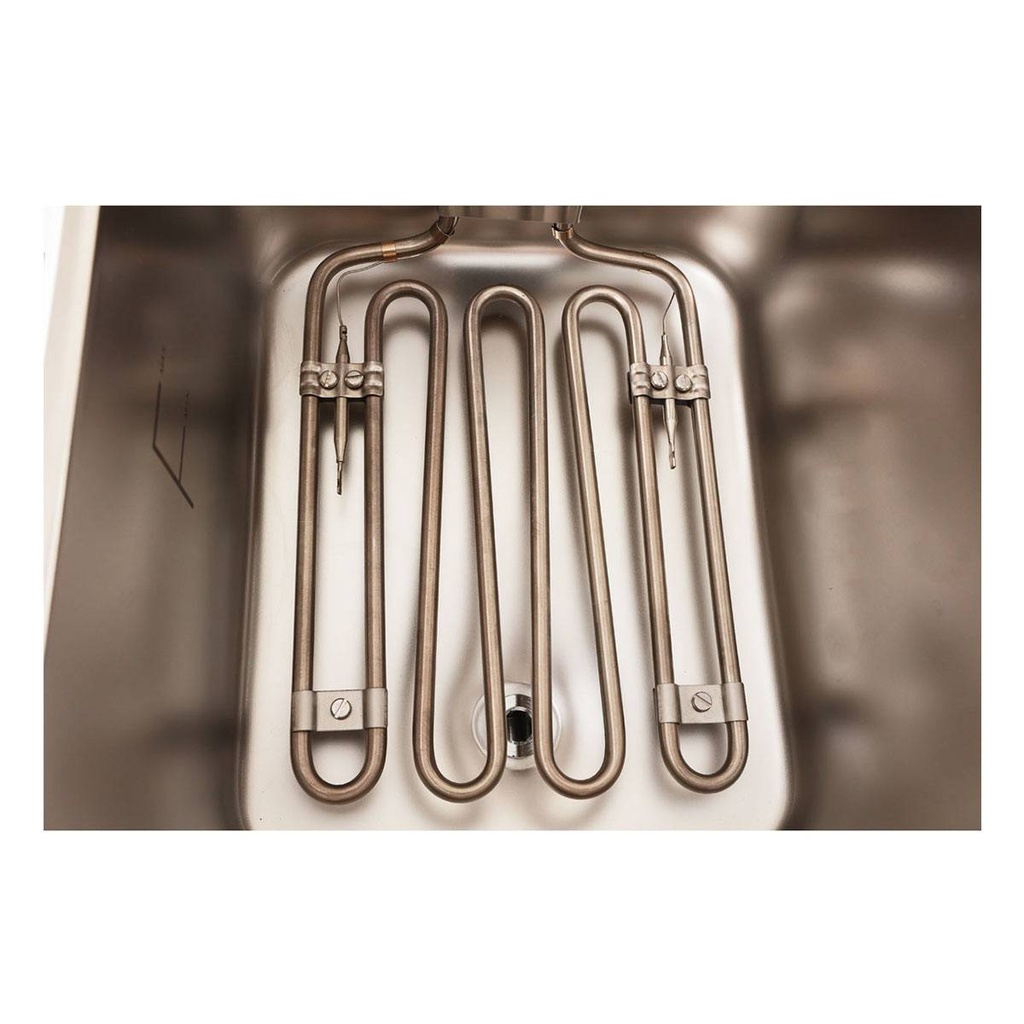 Elektro Fritteuse 1 Becken mit Ablasshahn 8 Liter, 310 x 570 mm