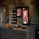 TOPLINE Reifeschrank Dry-Aging Schwarz, 240 Liter, 55 kg Fleisch, 600 x 650 mm
