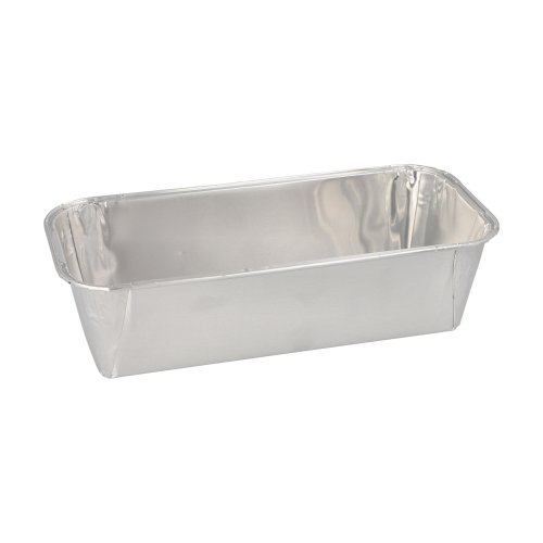 5 Kastenformen, Alu eckig 1,09 L 6 cm x 10,2 cm x 23 cm