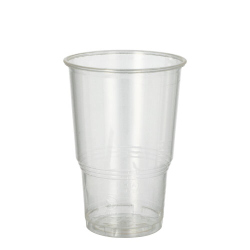 25 Kaltgetränkebecher, PLA "pure" 0,25 L Ø 7,8 cm · 11 cm glasklar mit Schaumrand