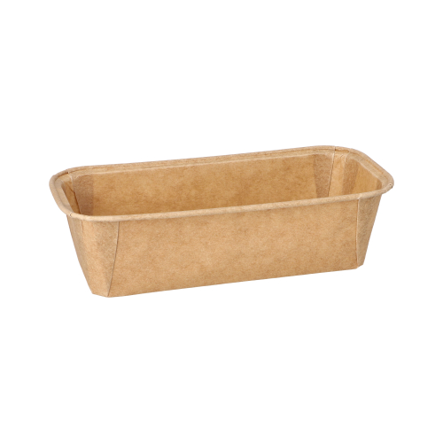 25 Backformen eckig 523 ml 5 cm x 8,5 cm x 18,8 cm braun
