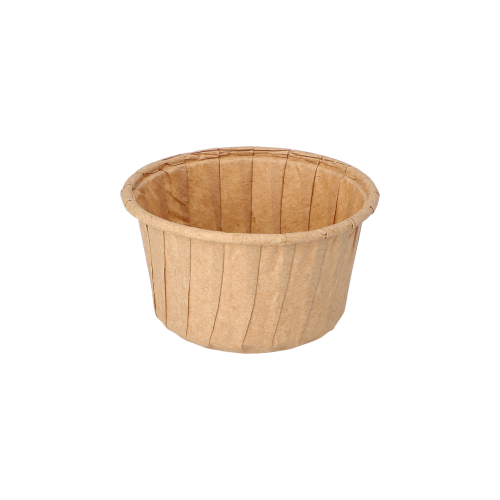 50 Backformen 105 ml Ø 7 cm · 4 cm braun