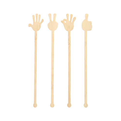 100 Getränke-Quirle, Bambus "pure" 21 cm "Hands"