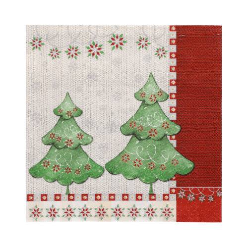 20 Servietten, 3-lagig 1/4-Falz 33 cm x 33 cm "Winter Harmony"