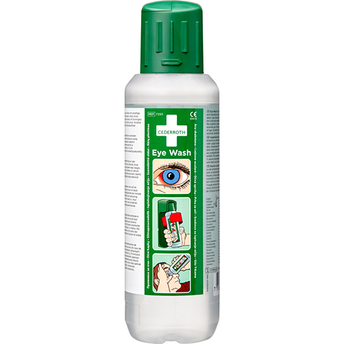 2 "Cederroth" Augendusche 500 ml Ø 6,5 cm · 23,5 cm "Eye Wash"