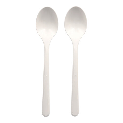50 "Circulware" Mehrweg-Löffel PP-MF 18,5 cm weiss extra stabil