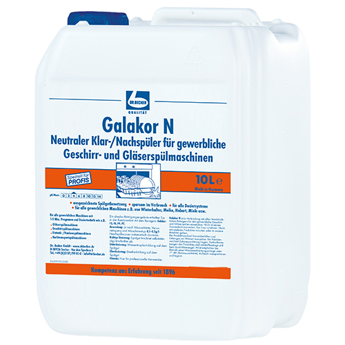 "Dr. Becher" Galakor N Klar-/Nachspüler 10 L für gewerbl. Geschirrspülmaschinen