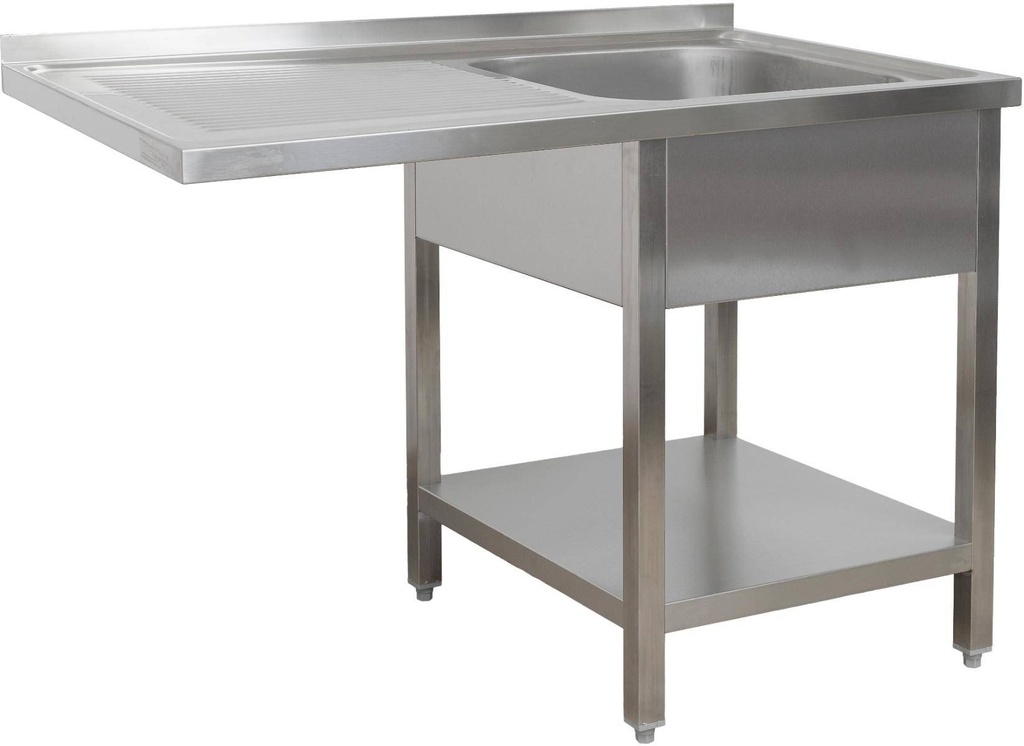 Spülzentrum 1200 x 600 x 850 mm 1 Becken rechts, mit Grundboden      600 mm Tiefe