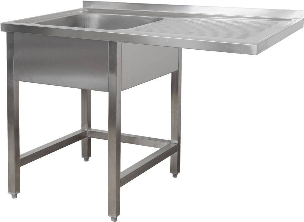Spülzentrum 1200 x 700 x 850 mm 1 Becken links, ohne Grundboden      700 mm Tiefe
