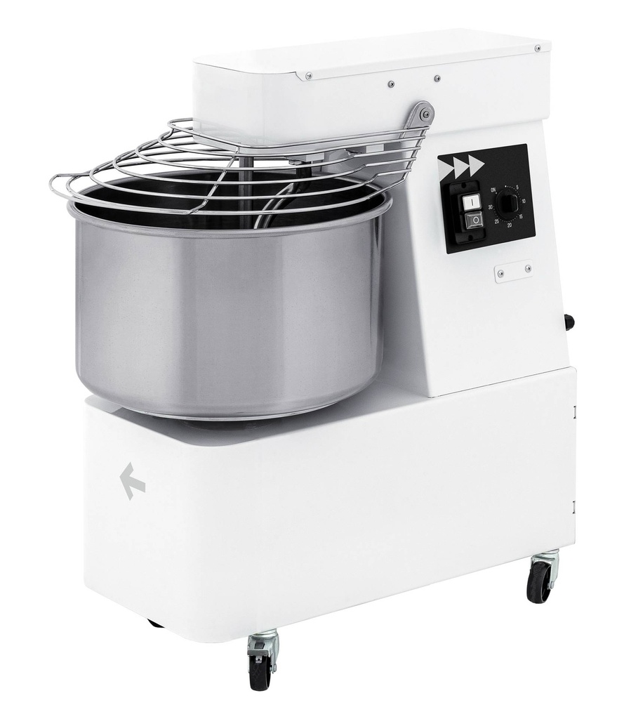 Spiralteigknetmaschine für 17 kg | 400 Volt | Volumen: 22 Liter | 385x670x725 mm