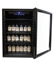 Kühlschrank Tischmodell aus Schwarzstahl, 115 L, schwarz