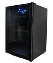 Kühlschrank Tischmodell aus Schwarzstahl, 115 L, schwarz