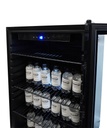 Kühlschrank Tischmodell aus Schwarzstahl, 115 L, schwarz