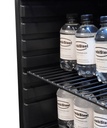 Kühlschrank Tischmodell aus Schwarzstahl, 115 L, schwarz