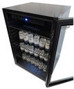 Kühlschrank Tischmodell aus Schwarzstahl, 115 L, schwarz