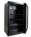Kühlschrank Tischmodell aus Schwarzstahl, 80 L, schwarz