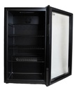 Kühlschrank Tischmodell aus Schwarzstahl, 80 L, schwarz