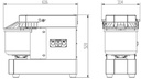 Teigmaschine, 10 L, 315 x 616 x 520 mm, weiß