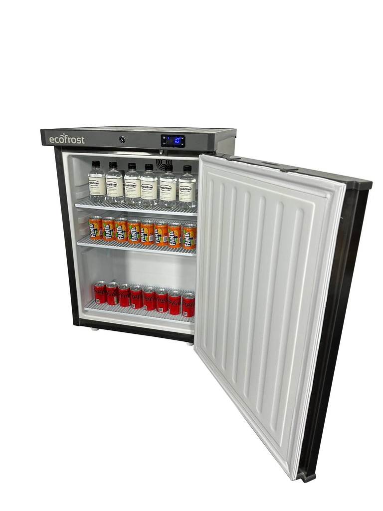Kühlschrank 1 Tür aus Edelstahl, 200 L, 600 x 635 x 835 mm