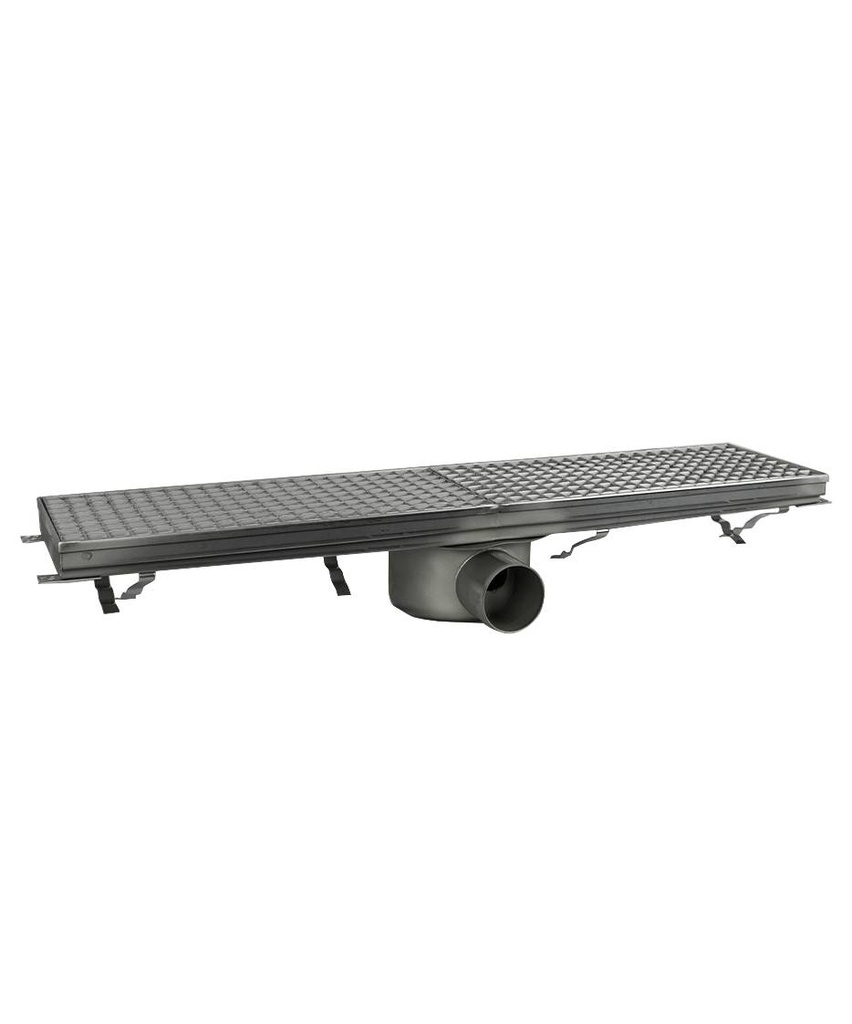 200 Bodenablauf 891 aus Edelstahl, 891 x 200 x 140 mm