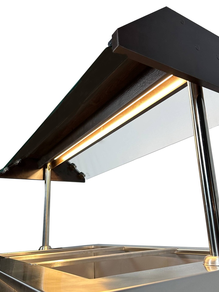 Gekühltes Büffet GN 3/1, 1200 x 700 x 1400 mm, mahagoni