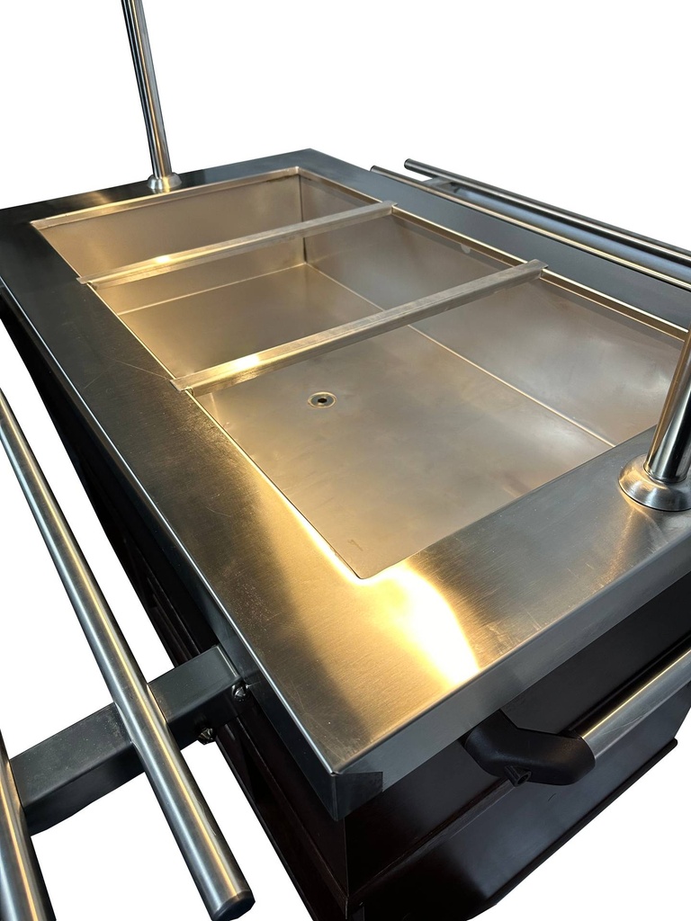 Gekühltes Büffet GN 3/1, 1200 x 700 x 1400 mm, mahagoni