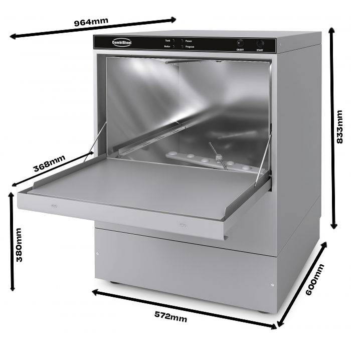 Geschirrspülmaschine Frontbedienung, 572 x 616 x 833 mm