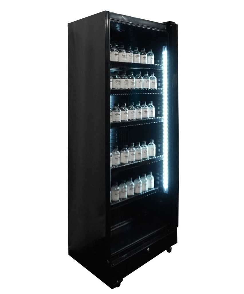 Kühlschrank 1, 650 x 595 x 1795 mm, 400 L, schwarz