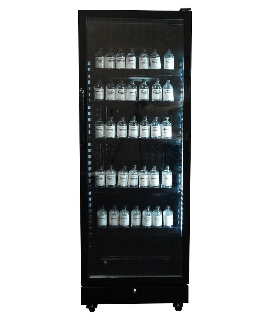 Kühlschrank 1, 650 x 595 x 1795 mm, 400 L, schwarz