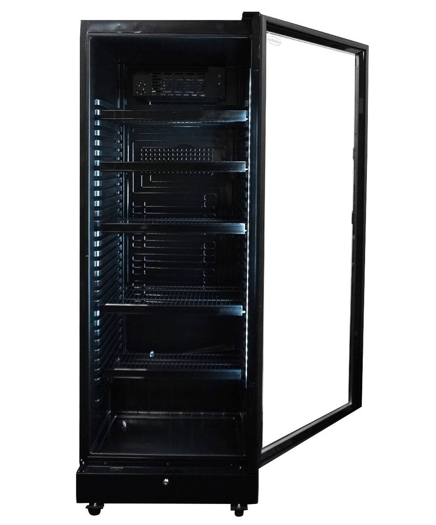 Kühlschrank 1, 650 x 595 x 1795 mm, 400 L, schwarz