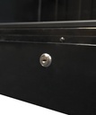 Kühlschrank 1, 650 x 595 x 1795 mm, 400 L, schwarz