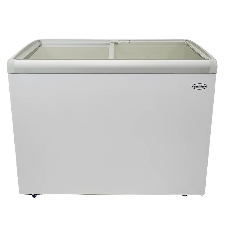 Tiefkühltruhe Glasdeckel Lotte aus ABS Kunststoff, 336 L, weiß