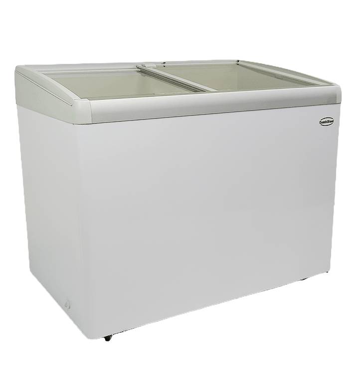 Tiefkühltruhe Glasdeckel Lotte aus ABS Kunststoff, 336 L, weiß