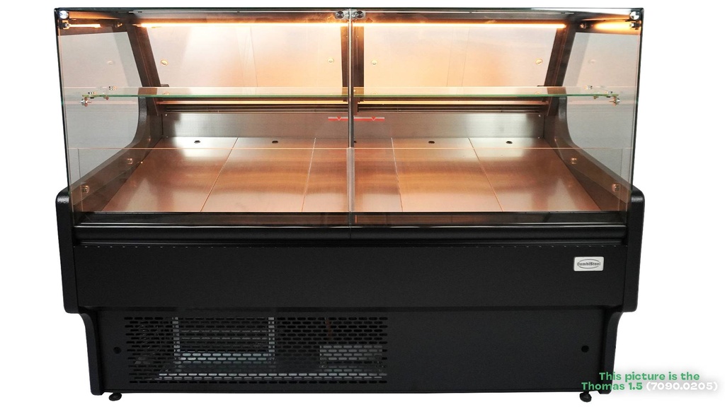 Kühlvitrine Thomas 1.3, 1330 x 940 x 1200 mm, schwarz