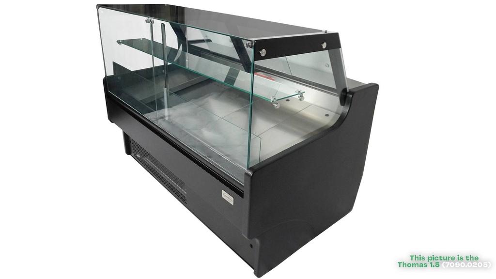 Kühlvitrine Thomas 1.3, 1330 x 940 x 1200 mm, schwarz