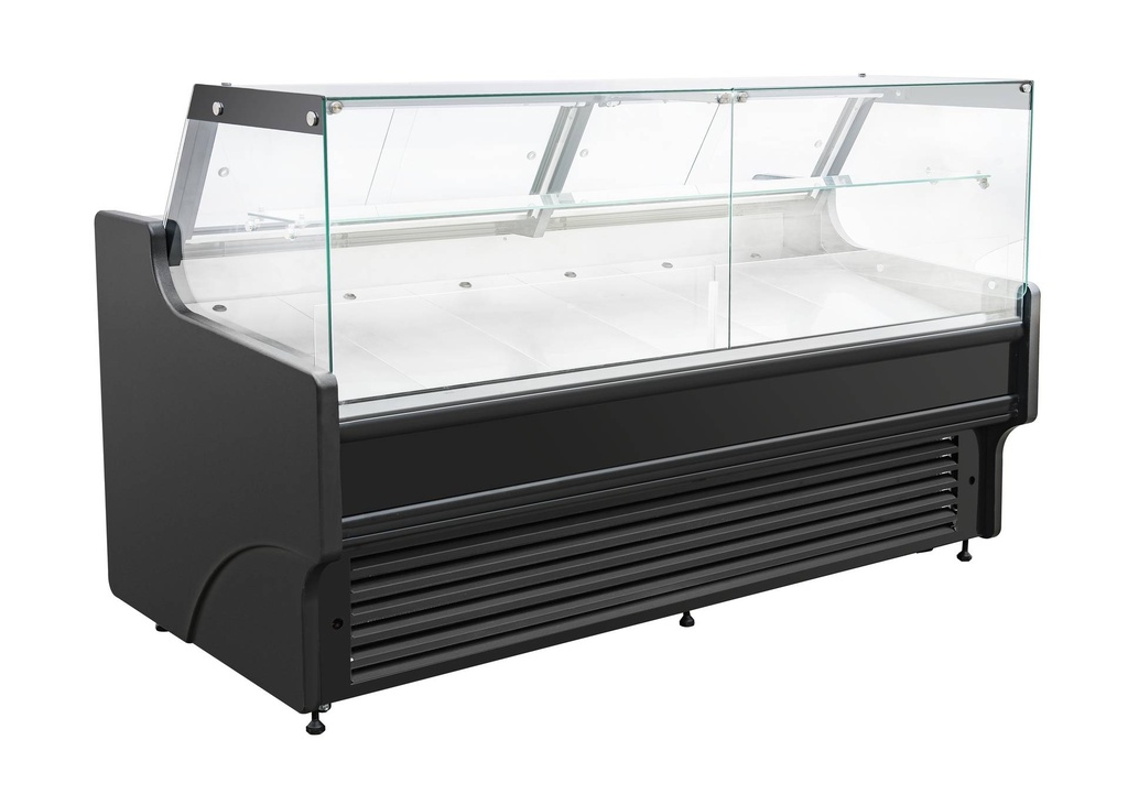 Kühlvitrine Thomas 2.0, 1955 x 940 x 1200 mm, schwarz