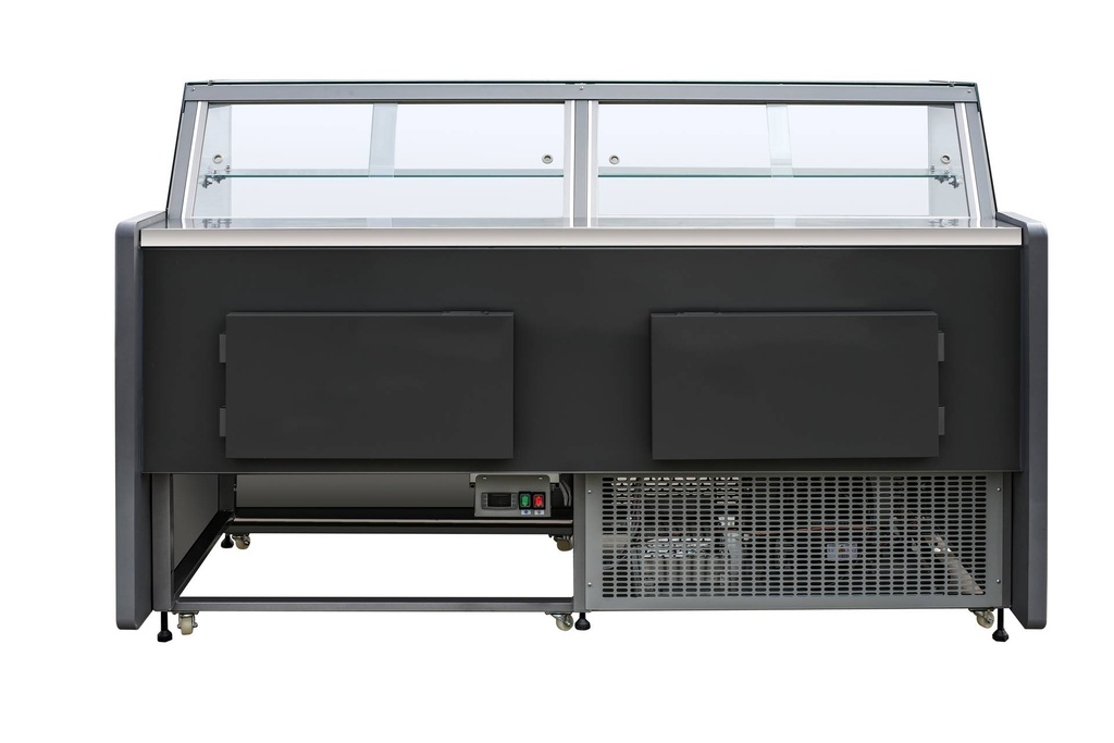 Kühlvitrine Thomas 2.0, 1955 x 940 x 1200 mm, schwarz