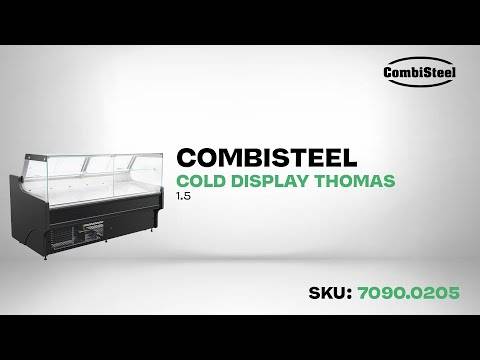 Kühlvitrine Thomas 2.0, 1955 x 940 x 1200 mm, schwarz