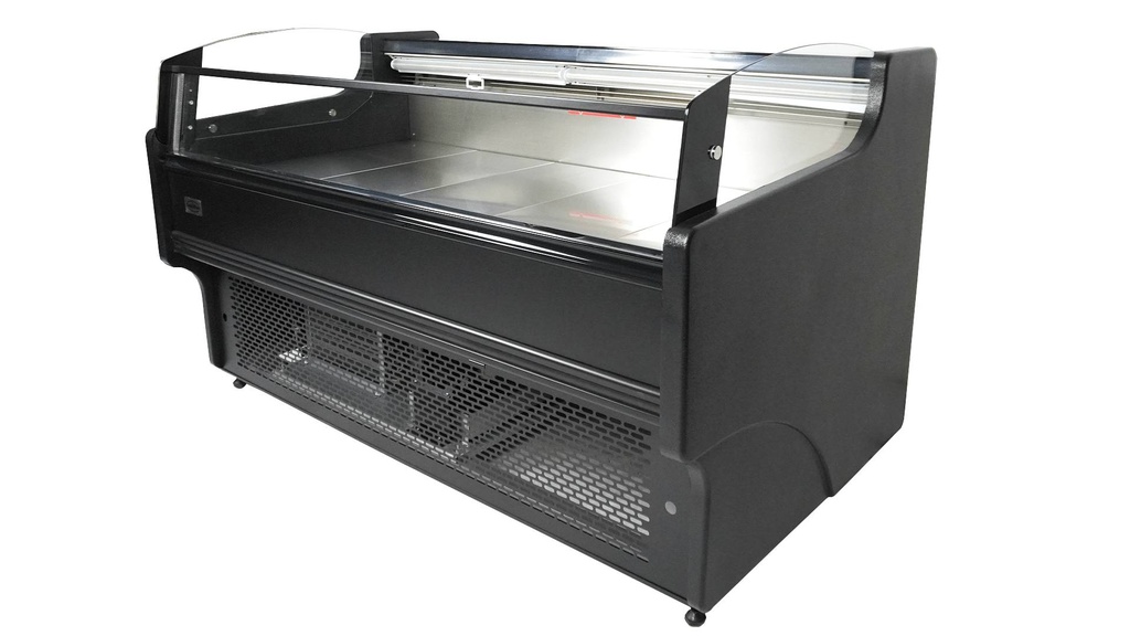 Kühlvitrine Ronald 1.5, 1580 x 940 x 870 mm, schwarz