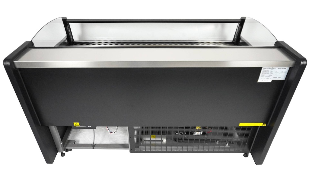 Kühlvitrine Ronald 2.0, 1955 x 940 x 870 mm, schwarz