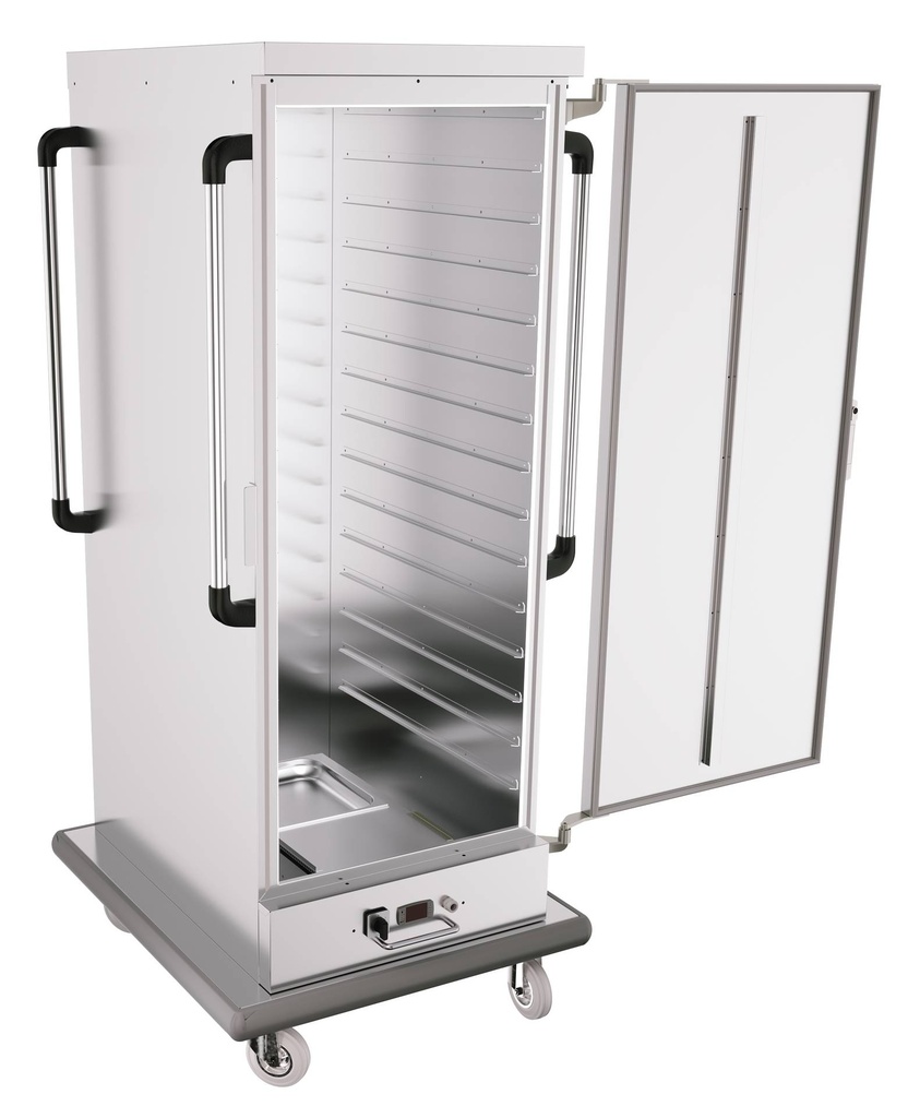 Bankett Wagen Warm aus Edelstahl, 15 x 2/1 GN, 811 x 928 x 1660 mm