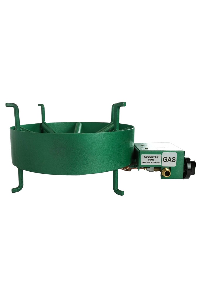 Gas-Wokbrenner, 15 kW, 380 x 500 x 230 mm