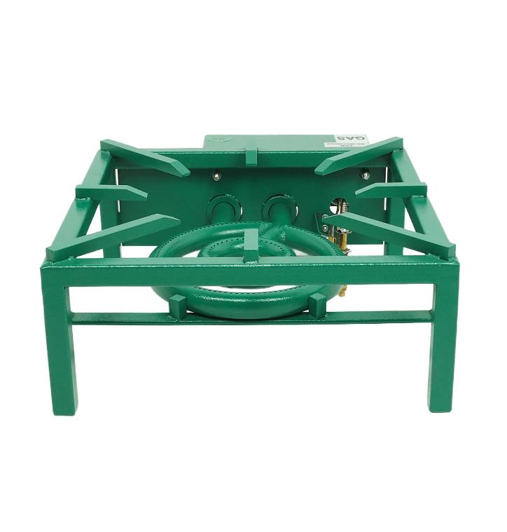 Gas-Wokbrenner, 11 kW, 350 x 475 x 150 mm, grün