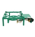 Gas-Wokbrenner, 8 kW, 350 x 475 x 150 mm, grün
