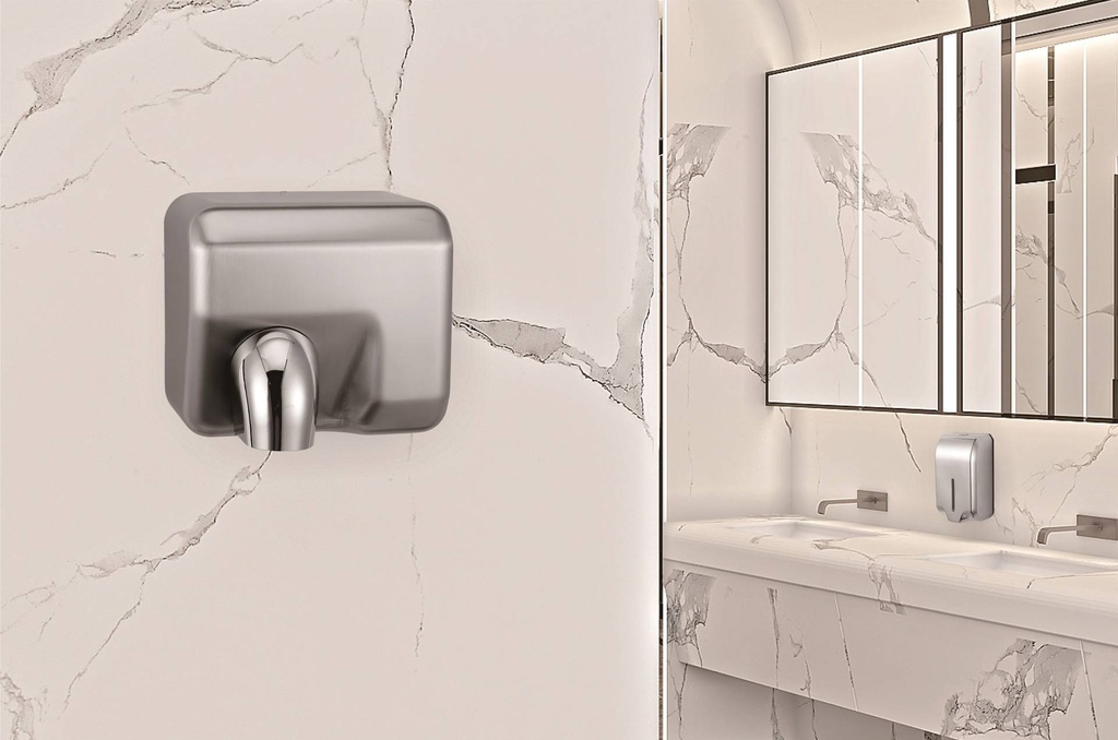 Händetrockner HD-04, 262 x 208 x 231 mm, silber